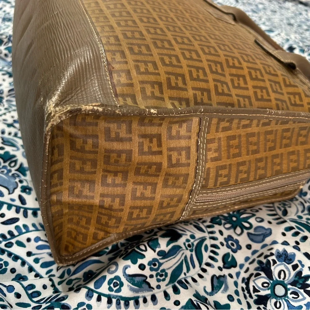 Fendi *project* Tan and Brown Men's Briefcase